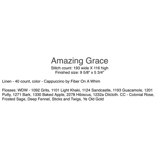With Thy Needle & Thread | Amazing Grace MARKET 2026