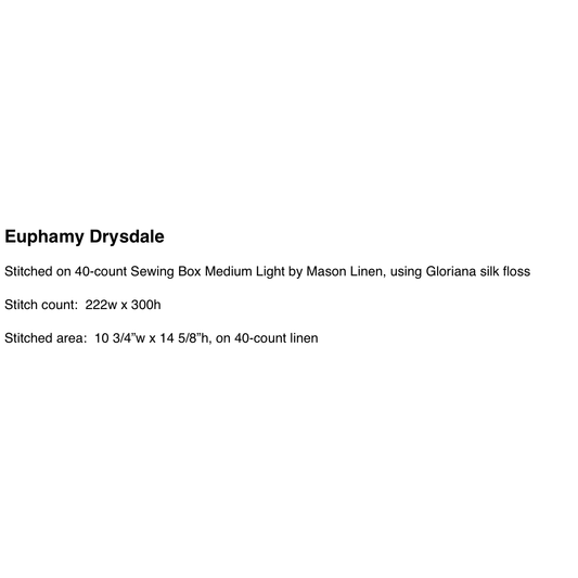 My Sister's Samplers | Euphamy Drysdale MARKET 2026