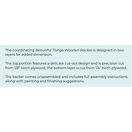 Cherry Blossoms | Beautiful Things Wooden Backer MARKET 2026
