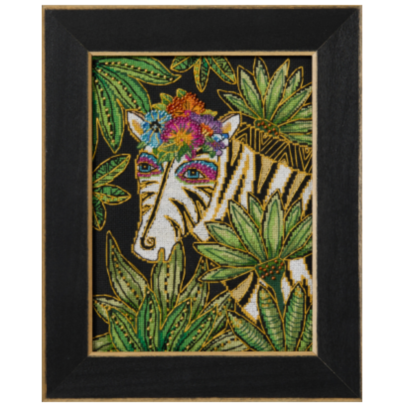 2026 Laurel Burch | Zebra Cross Stitch Kit – Hobby House Needleworks
