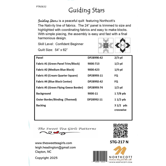 The Sweet Tea Girls ~ Guiding Stars Quilt Pattern and/or Kit
