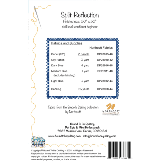 Bound To Be Quilting ~ Split Reflection Quilt Kit