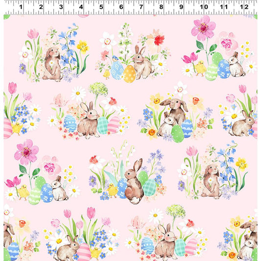 Spring Cheer ~ Toile ~ Y4689-41 Pink