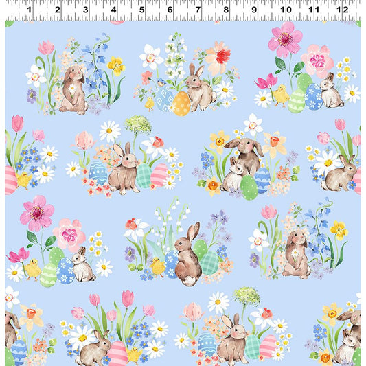Spring Cheer ~ Toile ~ Y4689-87 Powder Blue