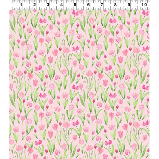 Spring Cheer ~ Tulips ~ Y4695-41 Pink