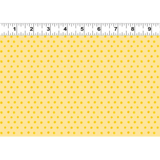 Spring Cheer ~ 42" remnant ~ Dots ~ Y4697-9 Yellow