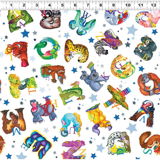 Amazing Alphabet ~ Alphabet Toss ~ Y4755-1 White