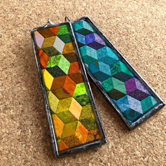 Tumbling Block Quilt Ornament