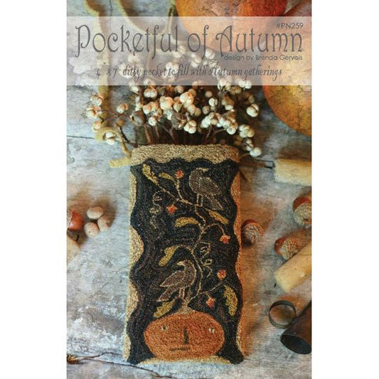 With Thy Needle and Thread ~  Pocketful of Autumn Punch Needle Pattern