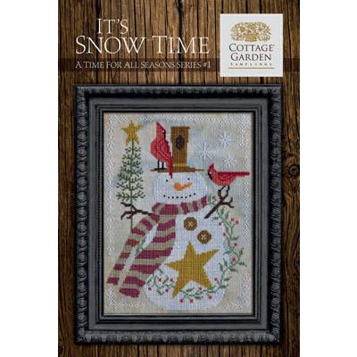 Cottage Garden Samplings ~ A Time For All Seasons ~ It's Snow Time Pattern 1