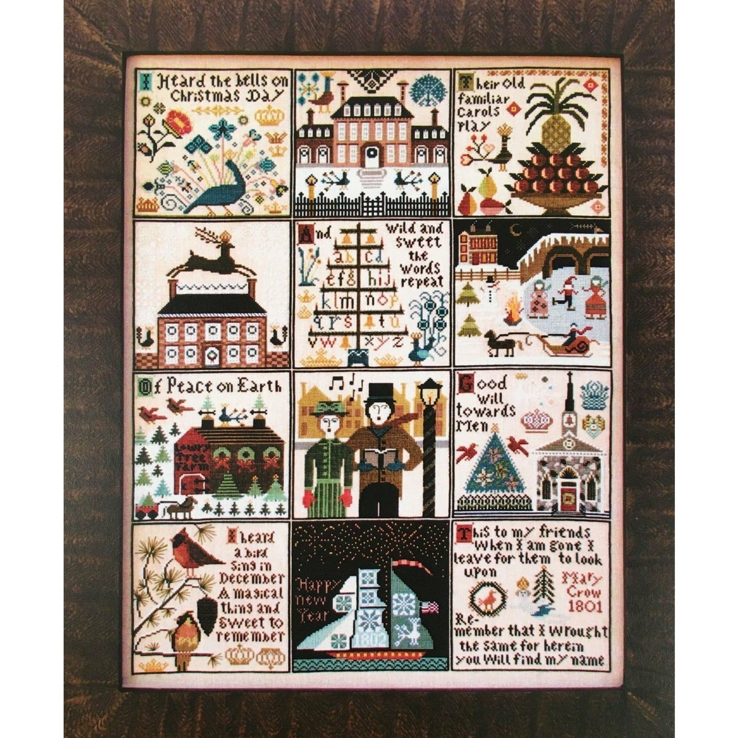 Carriage House Samplings ~ Christmas at Hawk Run Hollow Pattern