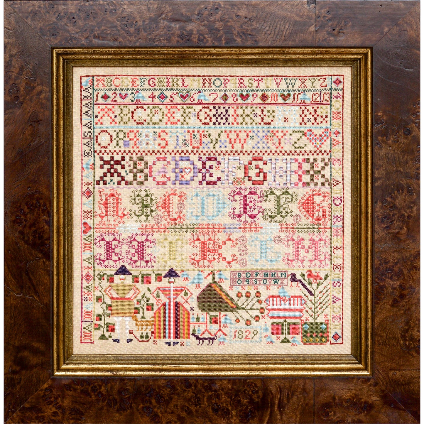 Hands Across The Sea ~ The Alexanders of Lintrathen 1829 Reproduction Sampler Pattern