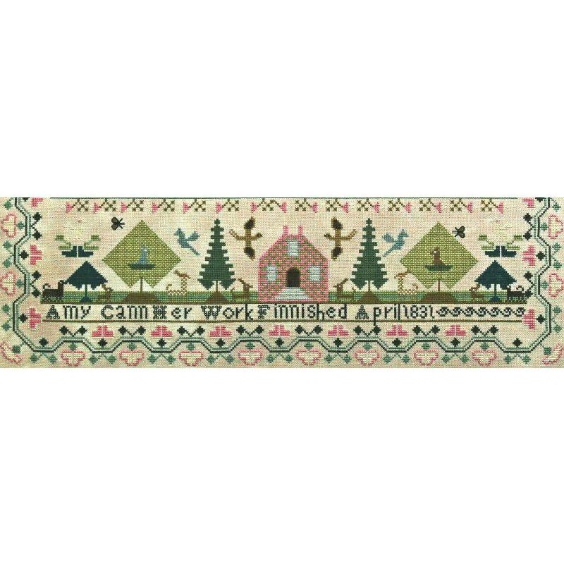 Hands Across The Sea ~ Amy Cann 1831 Reproduction Sampler Pattern