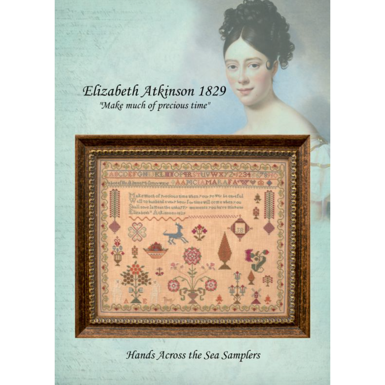 Hands Across The Sea ~ Elizabeth Atkinson 1829 Sampler Pattern