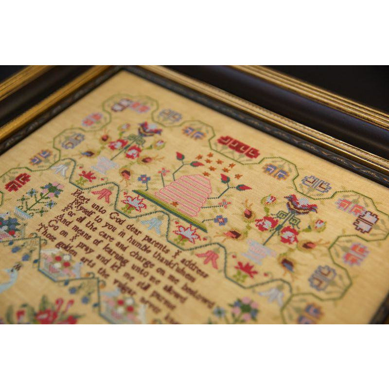 Hands Across The Sea ~ Little Gems Series - Anna Sophia Bircham 1871 Sampler Pattern PDF