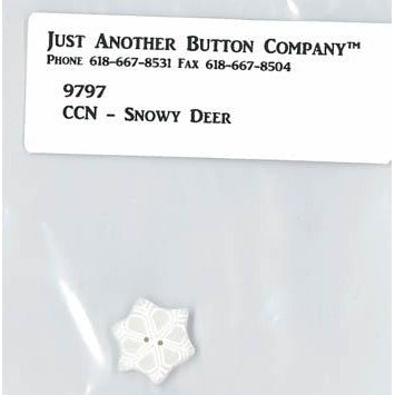 Country Cottage Needleworks - Frosty Forest - Snowy Deer Button