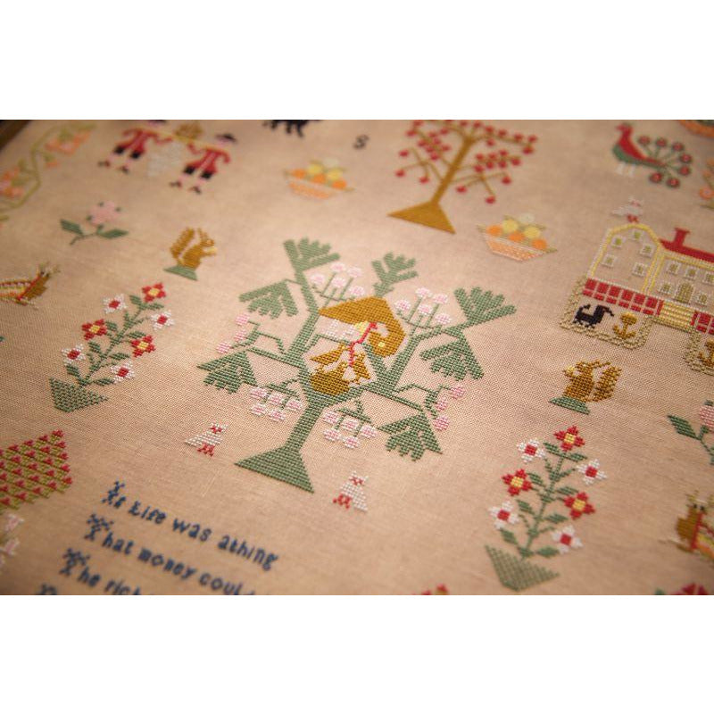 Hands Across The Sea ~ Eliza Johnson 1828 Reproduction Sampler Pattern