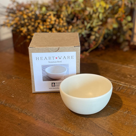 Heartware Stoneware Bowl ~ Cream