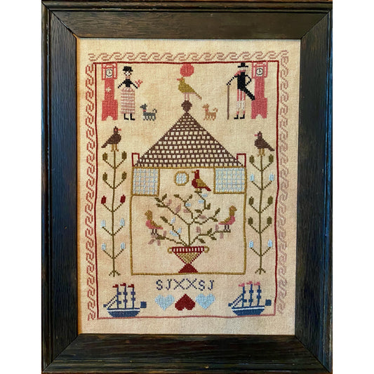 Merry Wind Farm | A Lady, A Gent, and Time Well Spent Sampler Pattern