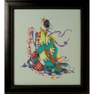 Miss Dancing Flower Cross Stitch Pattern