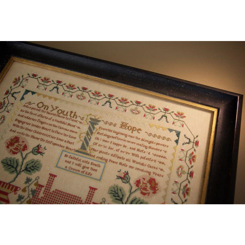 Hands Across The Sea ~ Ann Castle 1811 Sampler Pattern PDF Download