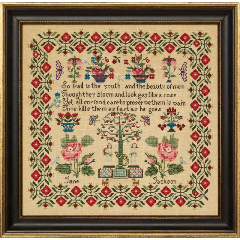 Hands Across The Sea ~ Jane Jackson c. 1820-40 Reproduction Sampler Pattern