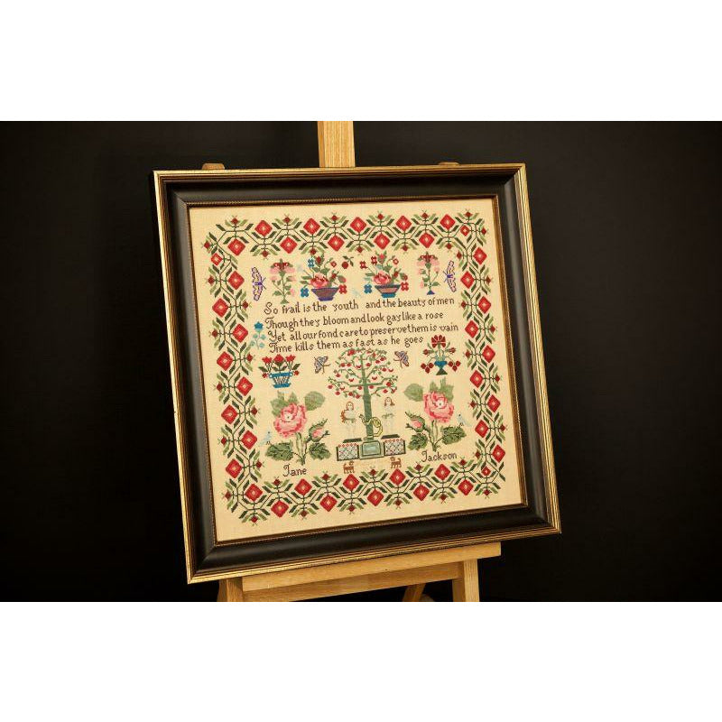 Hands Across The Sea ~ Jane Jackson c. 1820-40 Reproduction Sampler Pattern