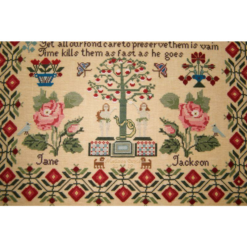 Hands Across The Sea ~ Jane Jackson c. 1820-40 Reproduction Sampler Pattern