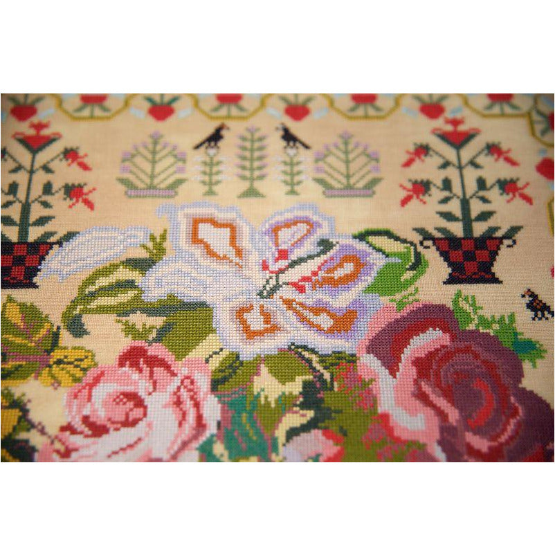 Hands Across The Sea ~ Jane Hopkins 1875 Sampler Pattern Printed Book