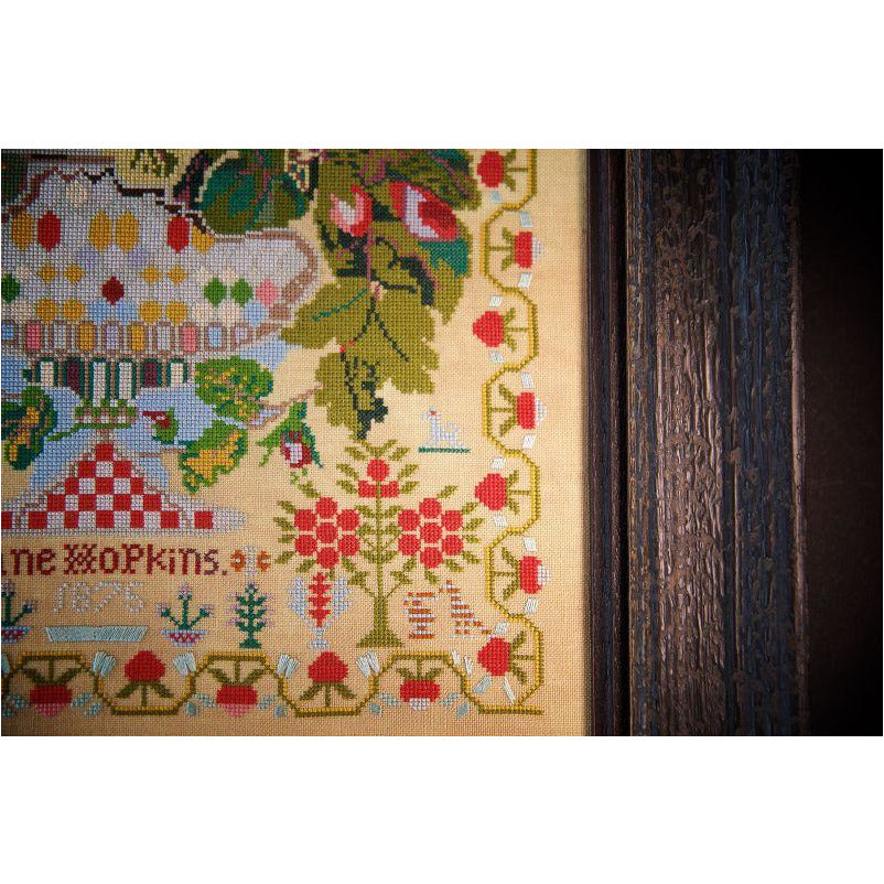Hands Across The Sea ~ Jane Hopkins 1875 Sampler Pattern Printed Book