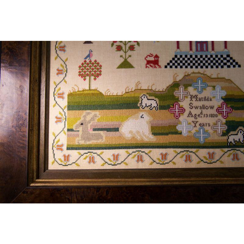 Hands Across The Sea ~ Matilda Swallow 1820 ~ The 2021 Queen of the May Sampler