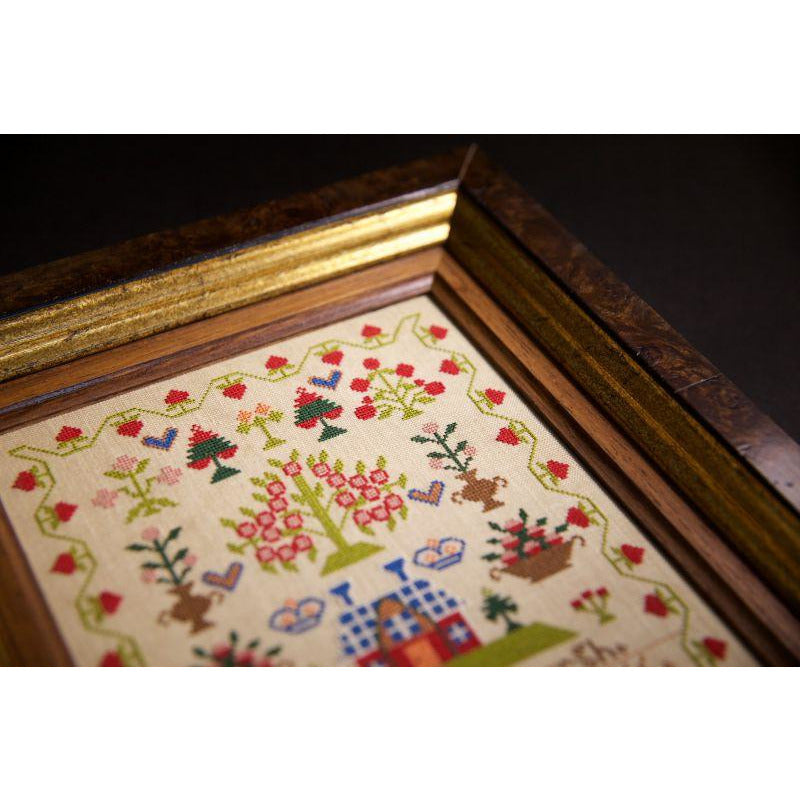 Hands Across The Sea ~ Little Gems Series - Marion B Horsburgh 1866 Sampler Pattern PDF