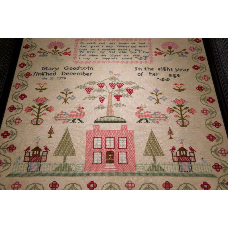 Hands Across The Sea ~ Mary Goodwin 1798 Reproduction Sampler Pattern