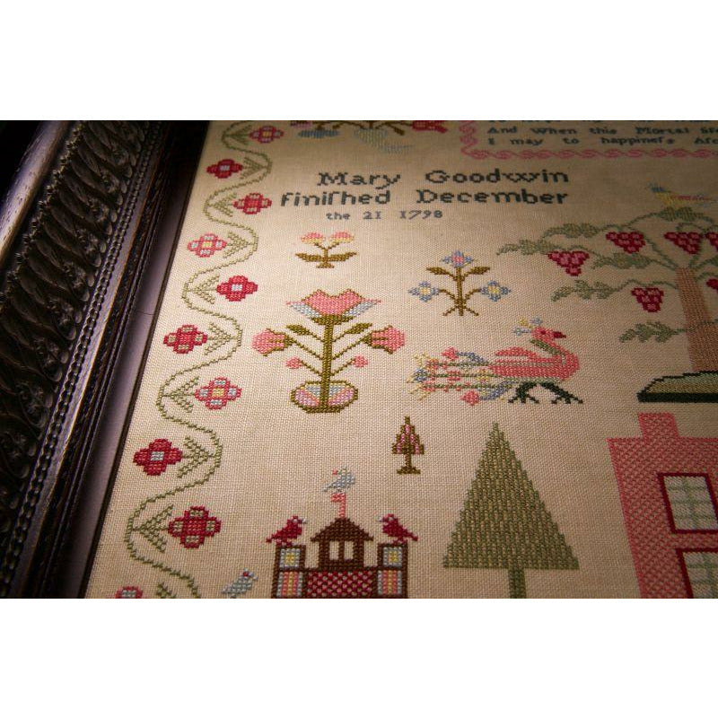 Hands Across The Sea ~ Mary Goodwin 1798 Reproduction Sampler Pattern