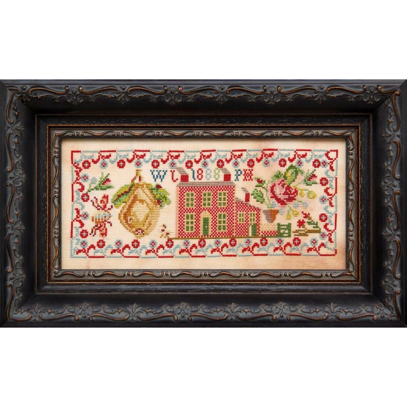 Hands Across The Sea ~ The Rose and The Giant Pear 1888 Sampler
