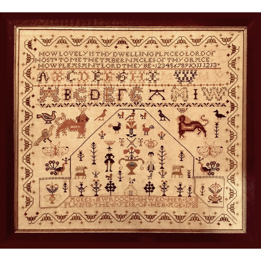 Merry Wind Farm | Agnes Mwrdoch 1788 Sampler Pattern
