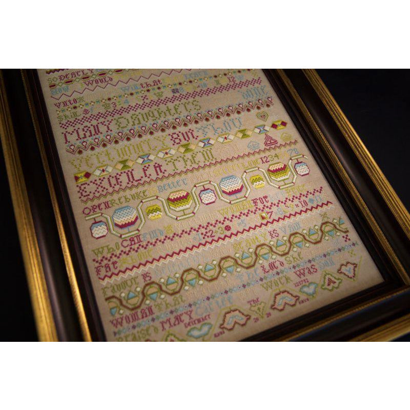 Hands Across The Sea ~ Mary Carter 1712 Queen of the May 2020 Sampler Pattern