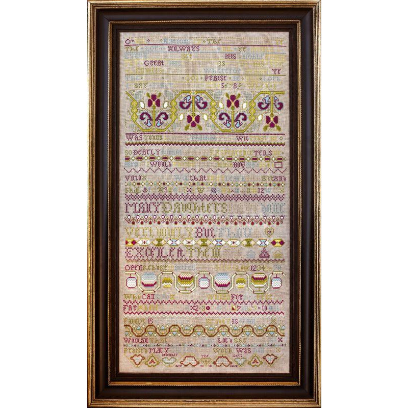 Hands Across The Sea ~ Mary Carter 1712 Queen of the May 2020 Sampler Pattern
