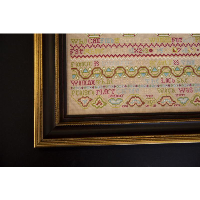 Hands Across The Sea ~ Mary Carter 1712 Queen of the May 2020 Sampler Pattern