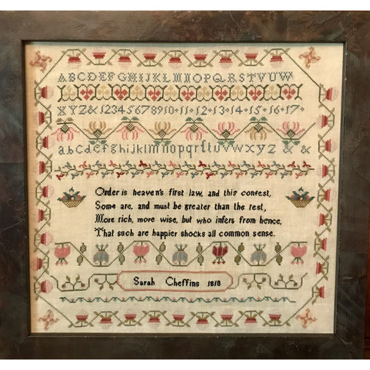 Merry Wind Farm | Sarah Cheffins 1818 Sampler Pattern