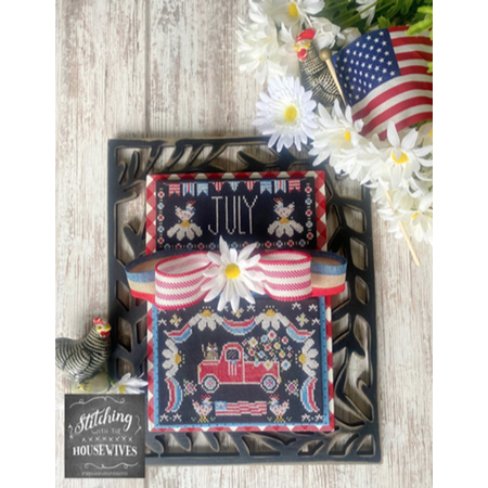 Stitching Housewives ~ Truckin' Along - July Pattern