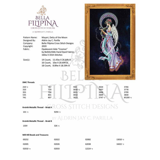 Bella Filipina ~ Mayari, Deity of the Moon Pattern