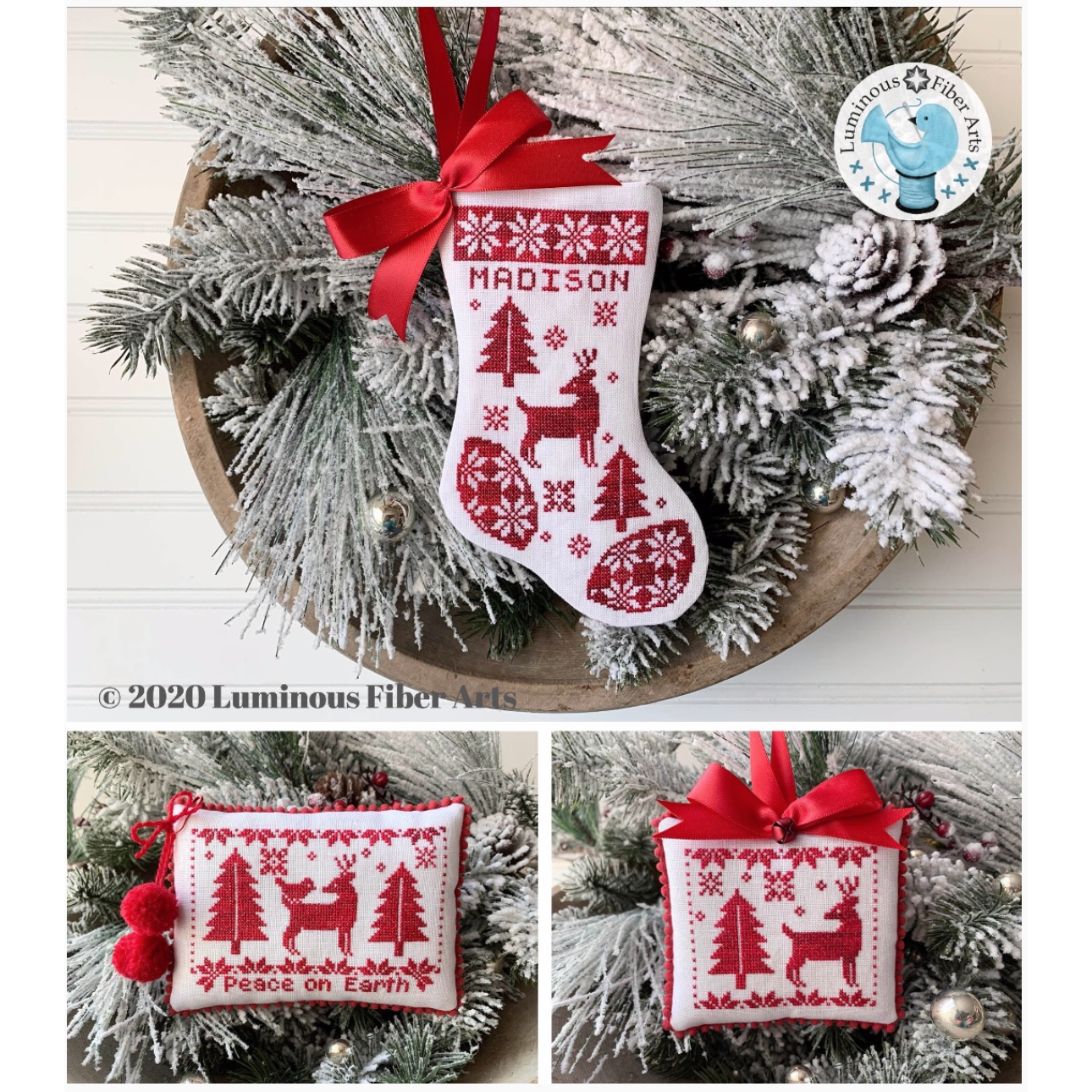 Luminous Fiber Arts ~ Noel Rouge Pattern