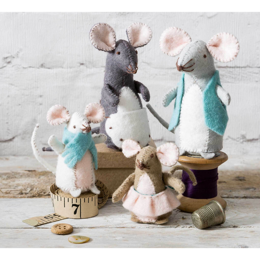 Corrine Lapierre | Wool Felt Craft Kit - Mouse Family