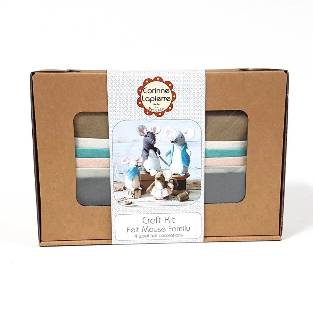 Corrine Lapierre ~ Wool Felt Craft Kit ~ Mouse Family