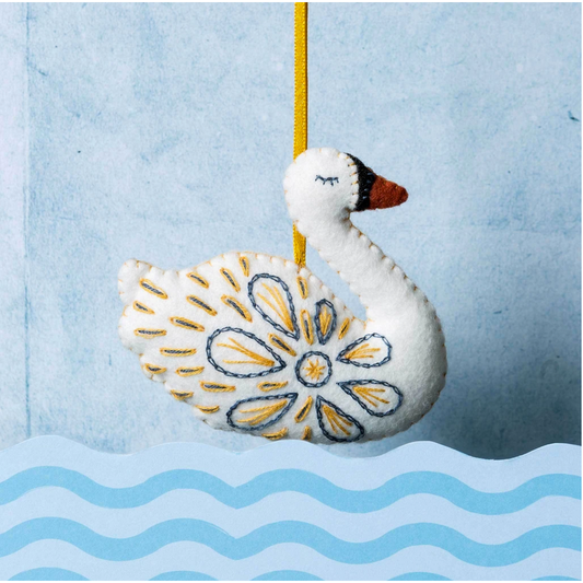 Corrine Lapierre | 12 Days of Christmas - Swan-a-Swimming Mini Embroidery Kit