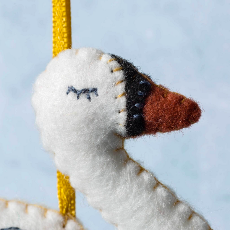 Corrine Lapierre ~ 12 Days of Christmas - Swan a-Swimming Mini Embroidery Kit