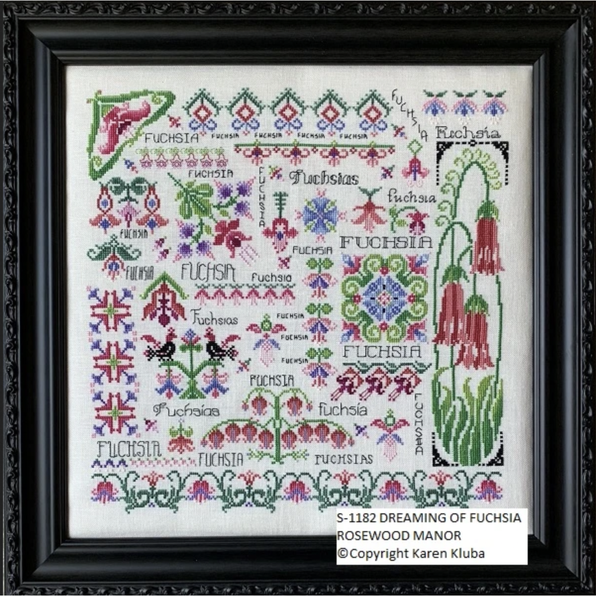 Rosewood Manor ~ Dreaming of Fuchsia Pattern