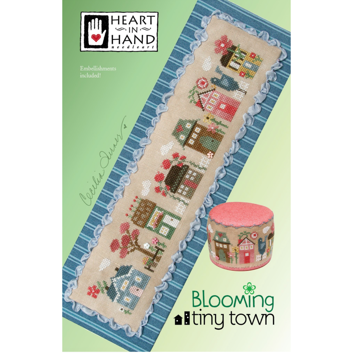 Heart in Hand ~ Blooming Tiny Town Pattern