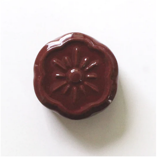 Awaji Kawara Magnetic Needle Minder with Polisher ~ Burgundy